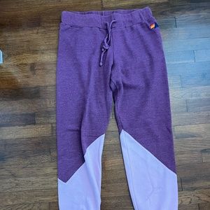 Aviator Nation Sweatpants- Pink and Purple